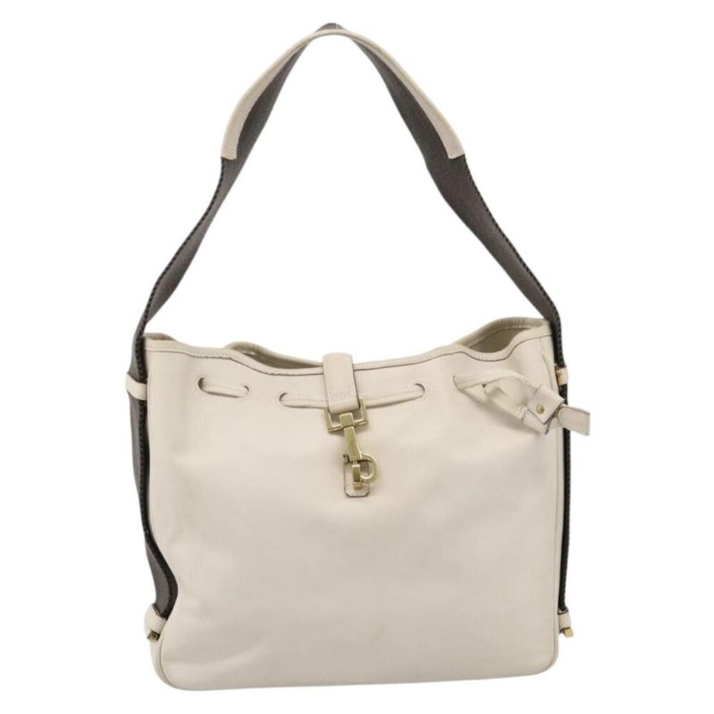 Gucci Shoulder Leather Beige Leather Shoulder Bag Bag